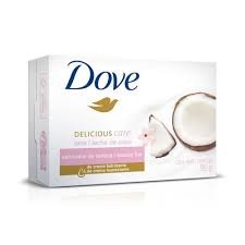 Sabonete Barra Nutrição Indulgente Leite de Coco e Jasmin Dove 90g