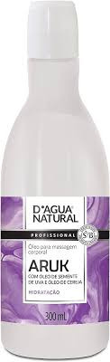 Óleo de Massagem D'agua Natural Aruk com Semente de Uva e Cereja 300mL