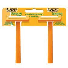 Aparelho De Barbear Bic Sensitive Shaver Com 2 Unidades