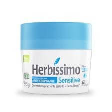 Desodorante Herbíssimo Sensitive em creme sem álcool com 55g 