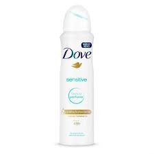 Desodorante Dove sensitive sem perfume aerossol antitranspirante com 150ml 