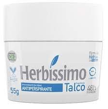 Desodorante Herbíssimo Talco em creme sem álcool com 55g 