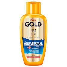 Shampoo Niely Gold Liso pleno Água termal + Flor de Hibisco