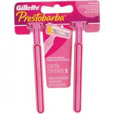 Aparelho de barbear Gillette Prestobarba Feminino com 2 Unidades 
