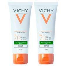 PROTETOR SOLAR FACIAL VICHY IDÉAL SOLEIL PURIFY FPS 70 40G