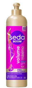 Creme para Pentear Leve Seda Boom Pro Curvatura Volume Máximo 350ml