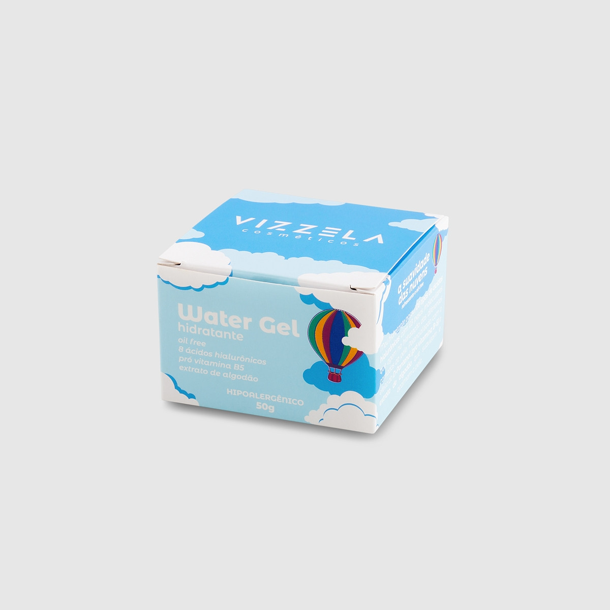 Hidratante facial Vizzela Water Gel 50g