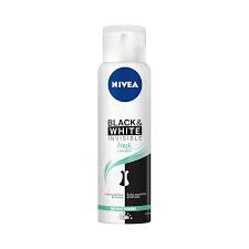 Desodorante Nivea invisible black & white fresh erva doce aerosol antitranspirante 150ml