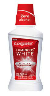 Enxaguante Antisséptico Bucal Colgate Luminous White Sem Álcool com 250ml