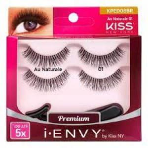 Cílios Postiços Kiss New York i-Envy Au Naturale 08 2 Pares