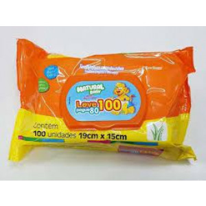 Lenço Umedecido-Natural Baby 100 unidades