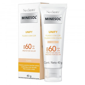 Protetor Solar Facial Neostrata Minesol Unify Fluido FPS 60 cor Clara 40g
