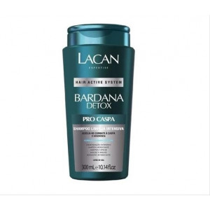Shampoo Lacan Limpeza Intensa Bardana Detox Care 300ml - pro caspa
