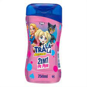 Shampoo Infantil 2 em 1 Trá Lá Lá Aventura Justice League Pa Pum 250ml