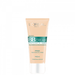 Base Loreal Paris 5 em 1 Efeito Matte FPS 50 Média - BB Cream 30g