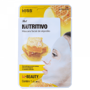 Máscara Facial de Algodão Mel Nutritivo - Kiss NY