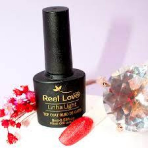Top Coat Olho De Gato para unhas Linha Light SOAK-OFF UV&LED 8ml - Real Love