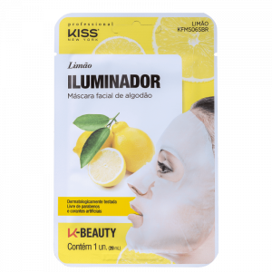 Máscara Facial de Limão - Iluminador - Kiss NY