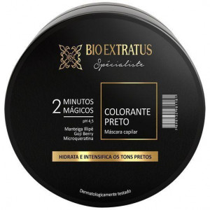 Máscara Colorante Bio Extratus 2 Minutos Mágicos - Preto 120g