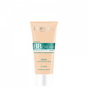 Loreal Paris 5 em 1 Efeito Matte FPS 50 Clara - BB Cream 30g