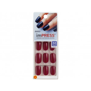 Unhas Autocolantes ImPRESS - Color Medio Bittersweet - Kiss Ny