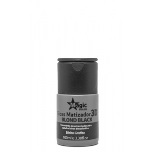 Magic Color Matizador Gloss 3D Blond Black - Efeito Grafite 100ml - Tratamento