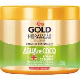 Máscara capilar de Tratamento Niely Gold Hidratação Milagrosa Água de Coco com 430g