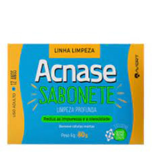 SABONETE FACIAL ACNASE CLEAN LIMPEZA PROFUNDA COM 80G 