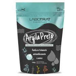 Máscara facial Argila Preta 100g - Labotrat