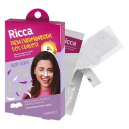 Ricca - Fita Adesiva para Retirar Cravos do Nariz - 3 Unidades