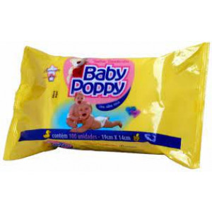 Lenço Umedecido-Baby Poppy 100 unidades