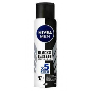 Desodorante Nivea men black&white invisible masculino antitranspirante aerosol com 150ml