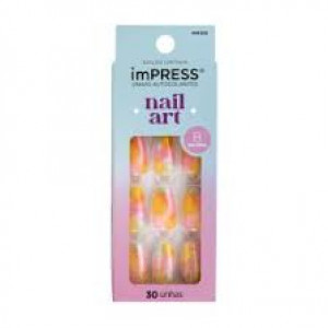 Unhas Postiças Autocolantes Impress Self Love Cor Candy Syrup Bailarina Kiss NY