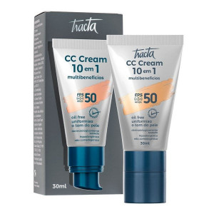 Cc Cream Multibenefícios 10 Em 1 Fps50 Cor 01 - Tracta