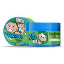 Gel Cola Fixador Turma Da Mônica Cebolinha Mega Fixação Brilho Molhado 250g Infantil