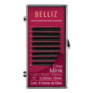 Cílios para Alongamento Belliz - Mink C 0,20 10mm