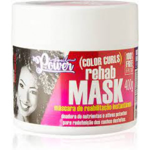Máscara capilar Antirressecamento Soul Power Color Curls Rehab Reabilitação 400g