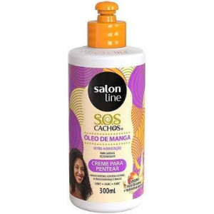 Creme para pentear Manga Tradicional S.O.S Cachos com Óleo de Manga e Queratina 500ml Salon Line