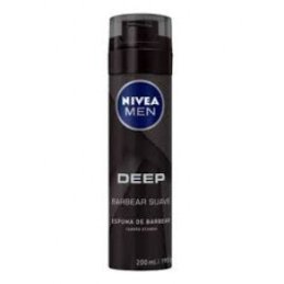 Espuma de Barbear Nivea Men Deep Suave 200ml