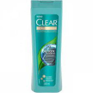 Shampoo anticaspa clear detox diário com 200ml Clear