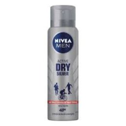 Desodorante Masculino Nivea Men Active Dry Silver Aerosol 150ml