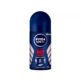 Desodorante Nivea men dry impact roll-on antitranspirante sem álcool com 50ml 