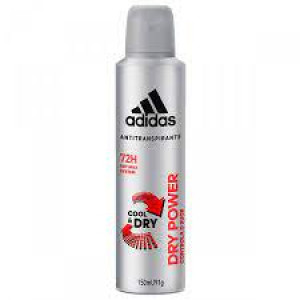 Desodorante aerosol antitranspirante Adidas masculino dry power com 150ml