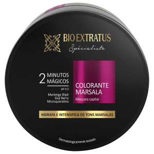 Máscara Colorante Bio Extratus 2 Minutos Mágicos Marsala 250g
