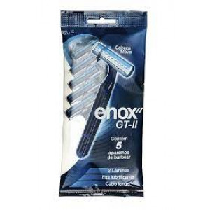 Aparelho de Barbear Enox GT-II Masculino C/ 5 Unidades