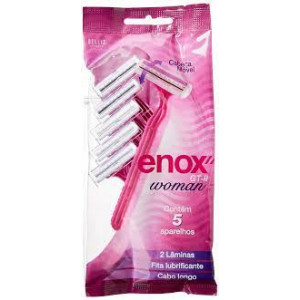 Aparelho de Barbear Enox GT-II Feminino C/ 5 Unidades