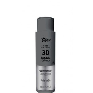 Magic Color Glos Matizador 3D Blond Black Efeito Grafite 500ml - Máscara
