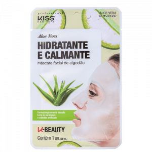 Máscara Facial de Aloe Vera - Hidratante e Calmante - Kiss NY