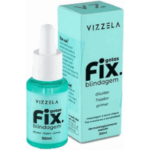  FIXADOR VIZZELA DE MAQUIAGEM GOTAS FIX BLINDAGEM 30ML