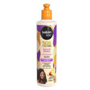 Gel Controle Frizz Manga Tradicional S.O.S Cachos com Óleo de Manga e Queratina 500ml Salon line